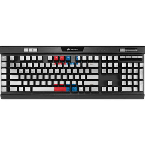 Serbia Soccer Flag K95 RGB PLATINUM Mechanical Gaming Keyboard Skin